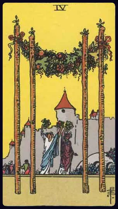 Bốn Gậy (Four of Wands)