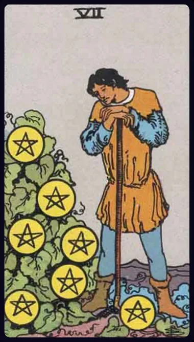 Bảy Tiền (Seven of Pentacles)
