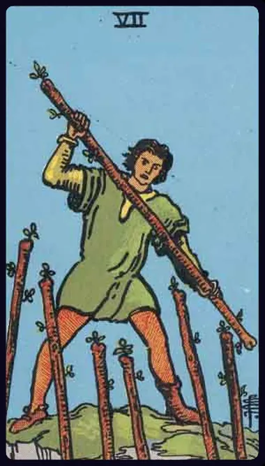 Bảy Gậy (Seven of Wands)