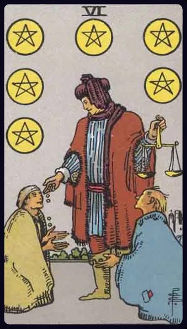 Sáu Tiền (Six of Pentacles)