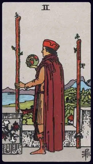 Hai Gậy (Two of Wands)